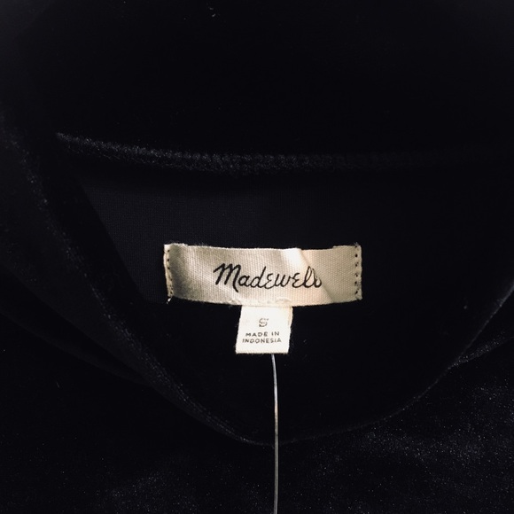 NWT Madewell velvet top - Picture 4 of 4